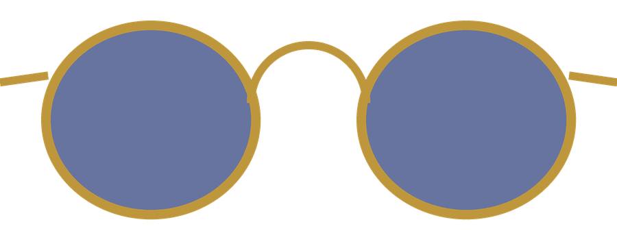 Óculos Redondo Dourado